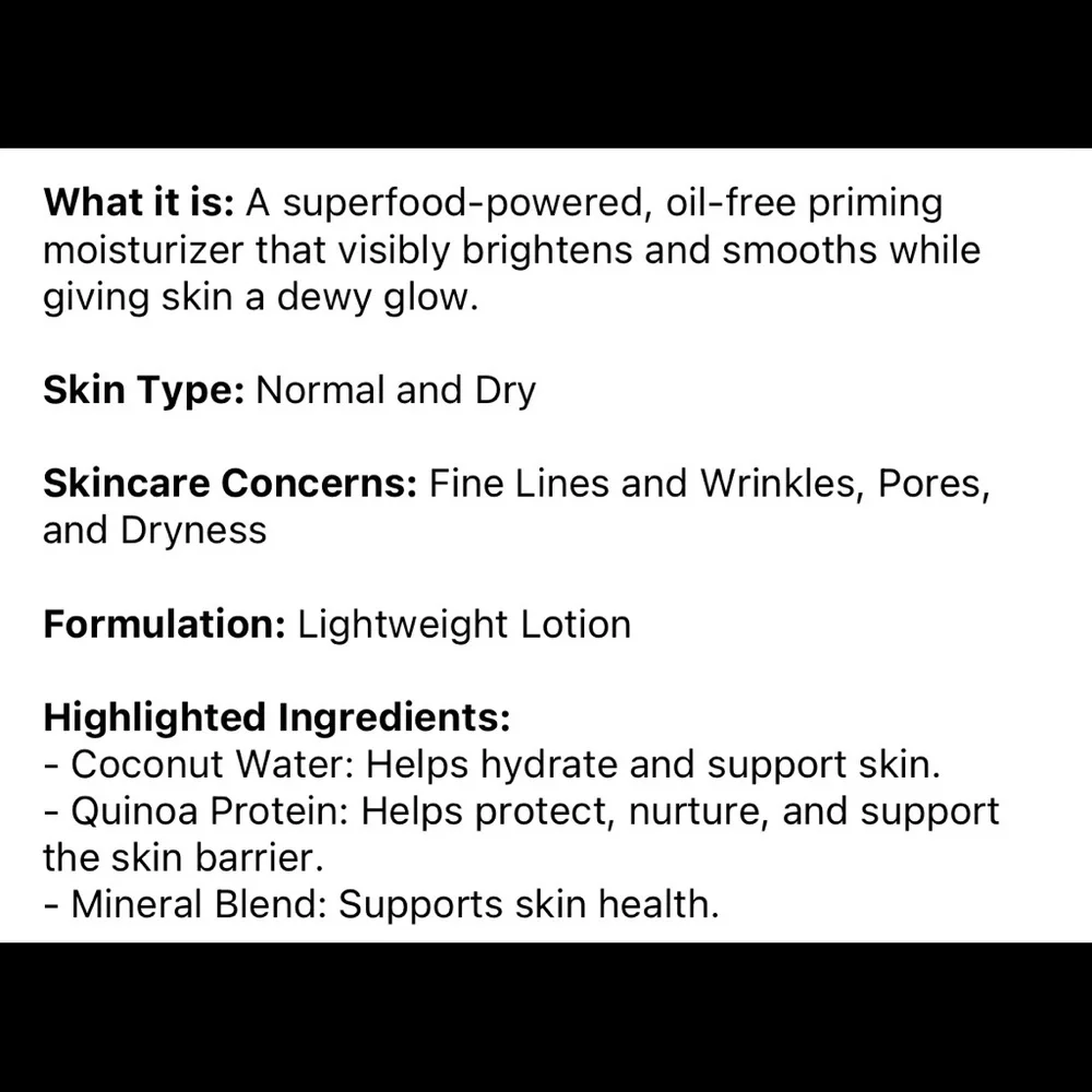 🥥First Aid Beauty Hello FAB Coconut Skin Smoothie Priming Moisturizer